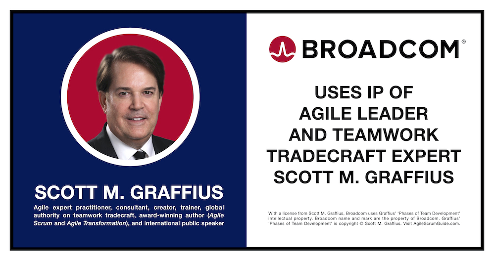 Broadcom Uses Intellectual Property of Agile Leader and Teamwork Tradecraft Expert Scott M Graffius - AgileScrumGuide v2 - LwRes