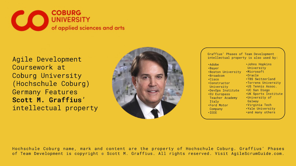 Coburg University features Scott M Graffius’ intellectual property in coursework on agile development (ASG) v2 - LwRes